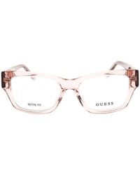 GUESS EYEWEAR - Rectangle-Frame Glasses - Lyst