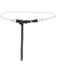 Ermanno Scervino - Faux-Pearl Leather Belt - Lyst