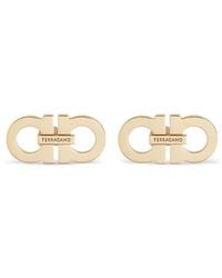 Ferragamo - Double Gancini Earrings - Lyst