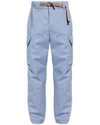 Moncler - Mediumblue Cotton Trousers - Lyst