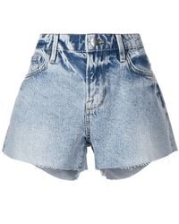 FRAME - Jeans-Shorts mit Stone-Wash-Effekt - Lyst