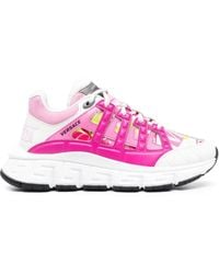 Versace - Logo Orchid Trigreca Sneakers - Lyst