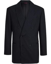 Brunello Cucinelli - Chalk-Stripe Shawl-Lapels Blazer - Lyst