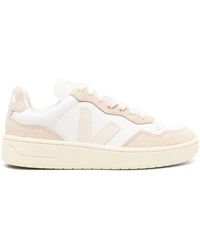 Veja - V-90 Low-top Leather Sneakers - Lyst