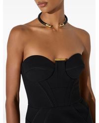 Elisabetta Franchi - Tube Necklace With Logos - Lyst