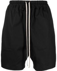 Rick Owens - Drawstring Cotton-blend Shorts - Lyst