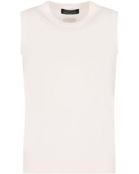 ARMANI EXCHANGE - Logo-Patch Knit Tank Top - Lyst