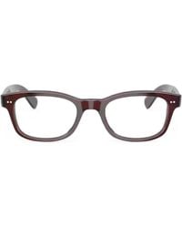 Oliver Peoples - Brille Mit Eckigem Gestell - Lyst