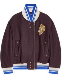 Dries Van Noten - Embroidered Wool Bomber Jacket - Lyst