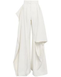 A.W.A.K.E. MODE - Slit-Knee Draped Pants - Lyst