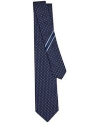 Ferragamo - Double-Gancini Silk Jacquard Tie - Lyst