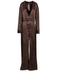 Rick Owens - Long-Sleeved V-Neck Jumpsuit - Lyst