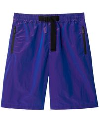 Burberry - Shorts in Knitteroptik mit EKD-Stickerei - Lyst