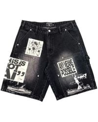 Mixed Emotions - Ai Patchwork Denim Shorts - Lyst