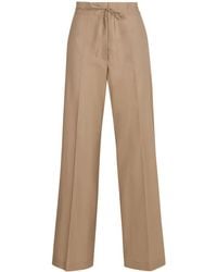 P.A.R.O.S.H. - Cotton Wide-Leg Trousers - Lyst