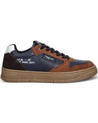 Aeronautica Militare - Lace-Up Panelled Sneakers - Lyst