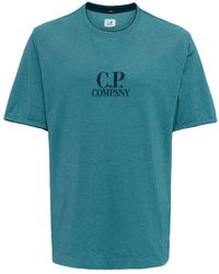 C.P. Company - Logo-print Crew-neck T-shirt - Lyst