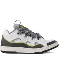 Lanvin - Curb Perforated Sneakers - Lyst