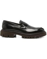 Baldinini - Patent-Leather Lug-Sole Loafers - Lyst
