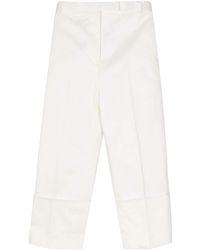 Thom Browne - Pressed-crease Tapered Trousers - Lyst