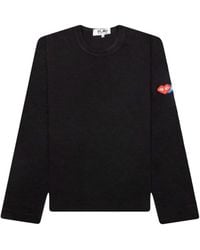 COMME DES GARÇONS PLAY - X The Artist Invader Appliqué-Detal Long-Sleeve T-Shirt - Lyst