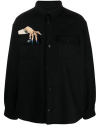 Undercover - Hand-embroidered Wool-blend Shirt Jacket - Lyst