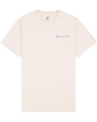Sporty & Rich - Logo-print Cotton T-shirt - Lyst
