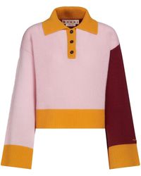 Marni - Maglione Con Design Color-Block - Lyst
