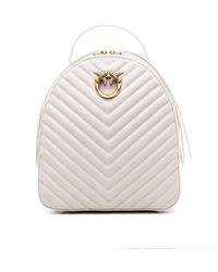 Pinko - Love Click Quilted Leather Backpack - Lyst