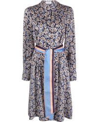 Ferragamo - Kleid mit grafischem Print - Lyst