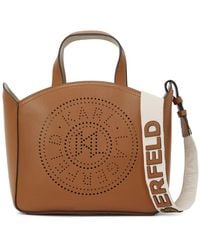 KARL LAGERFELD - Small K/Circle Tote Bag - Lyst