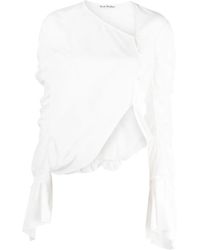 Acne Studios - ドレープ ブラウス - Lyst