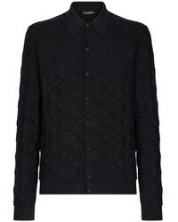 Dolce & Gabbana - 3d Jacquard Silk Polo Shirt - Lyst