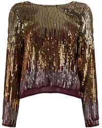 RIXO London - Bettina スパンコールブラウス - Lyst
