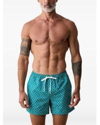 Marc O' Polo - Short De Bain Imprimé À Taille À Lien De Resserrage - Lyst