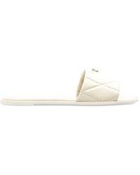 COACH - Holly Quilted Logo Sandals - Lyst