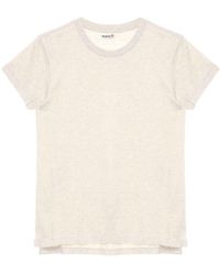 AURALEE - Crew Neck Cotton T-shirt - Lyst