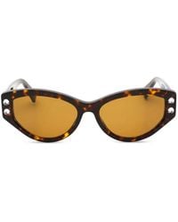Moschino - Embellished Cat-Eye Sunglasses - Lyst