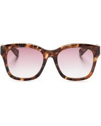 Chloé - Tortoiseshell-effect Cat Eye-frame Sunglasses - Lyst