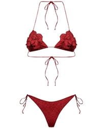 Oséree - Lumière Floral-Appliqué Lurex Bikini - Lyst