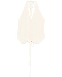 JOSEPH - Halter-Neck Button Top - Lyst