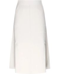 Max Mara - Midirock Mit Asymmetrischem Saum - Lyst