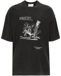 DOMREBEL - Comic Kick Graphic-Print Cotton T-Shirt - Lyst