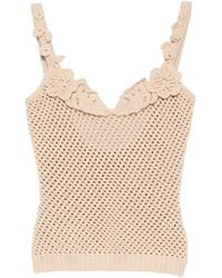 Elie Saab - メッシュトリム トップ - Lyst