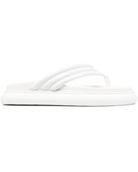 The Attico - Padded Leather Flip Flops - Lyst