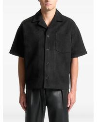 Manière De Voir - Luc Boxy Suede-Effect Shirt - Lyst