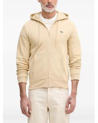 Lacoste - Logo-Patch Zip-Up Hoodie - Lyst