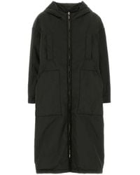 Max Mara - Lange Omkeerbare Gewatteerde Parka Van Radzmir En Waterafstotend Canvas - Lyst