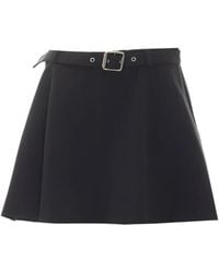 Pinko - Belted A-Line Skirt - Lyst
