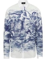 Egonlab - Breizh-Print Long-Sleeve Shirt - Lyst
